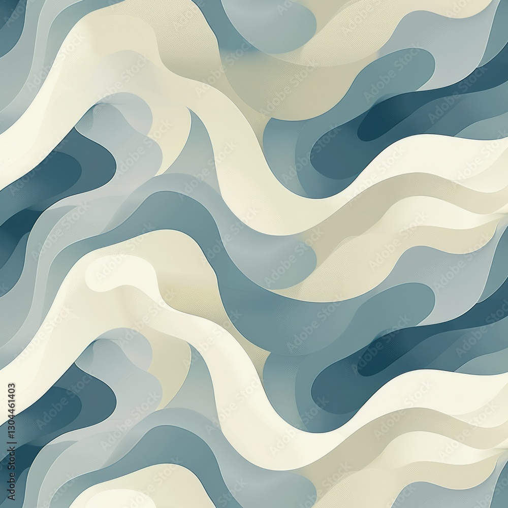 Poster a wavy, abstract pattern composed of curved lines that intertwine and flow harmoniously.