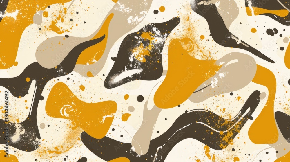 Poster a wavy, abstract pattern composed of curved lines that intertwine and flow harmoniously.