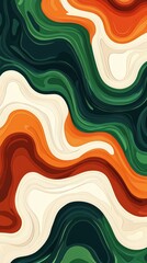 Ethereal landscape fluid art with swirling colors and textures