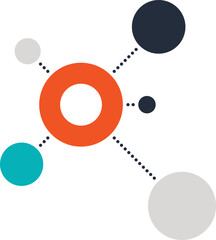 Share Concept flat web icon concept