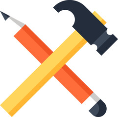 Build Concept flat web icon concept