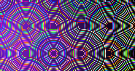 A colorful abstract background with a smooth geometric line pattern. It features a modern shiny gradient creating a futuristic tech aesthetic. Perfect for business, covers, headers, wallpapers