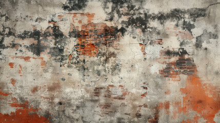 Obraz premium close up horizontal image of an old and worn concrete wall background