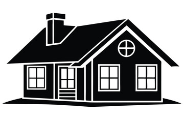 Fototapeta premium Flat design silhouette isolated white background