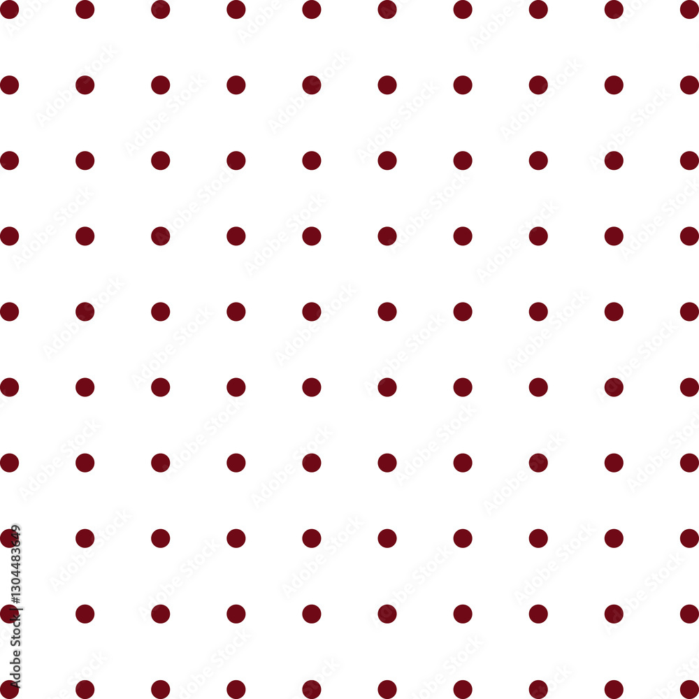 Poster seamless pattern of brown circles arranged on a transparent isolated background