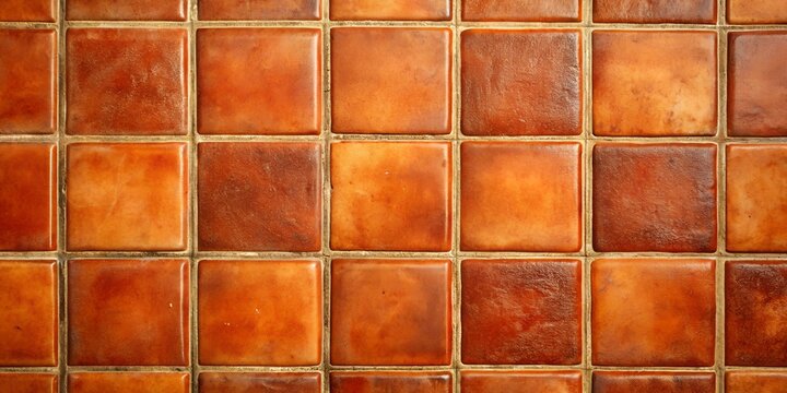 Classic terracotta tile background in warm earthy tones evokes a rustic aesthetic suitable for various decor styles  orange background, tile for home, minimalism, wallpaper, ai