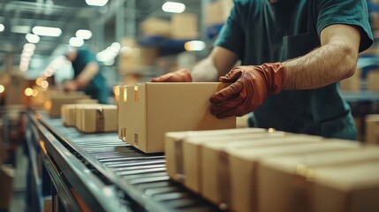 Efficient package handling in a busy warehouse a close-up on logistics management