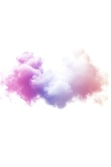 Fototapeta premium Vibrant ethereal cloudscape with gradient color on light backdrop design