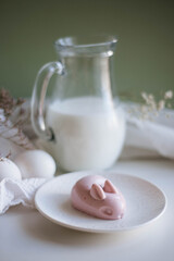 cute easter menu idea: jelly easter bunny