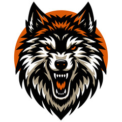 Obraz premium Wolf vector and illustration.