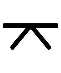 Quincunx icon filled with black