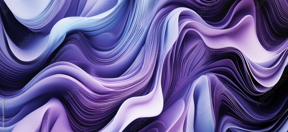 Poster abstract purple wave patterns creating a fluid and dynamic visual experience