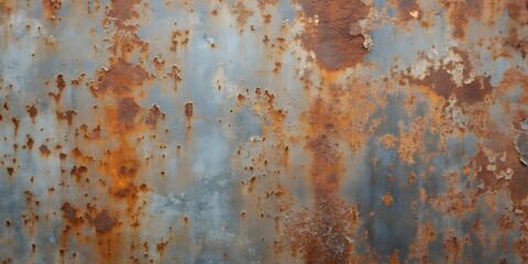Weathered metal surface showcasing a blend of rust and texture in subtle earth tones background, texture, colors, natural resources, macro, generated ai