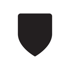 Shield icon design isolated on white background.
