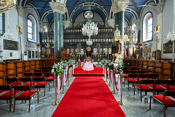 Interior of a Greek Orthodox Church