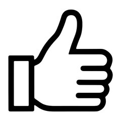 thumb up icon isolated PNG transparent
