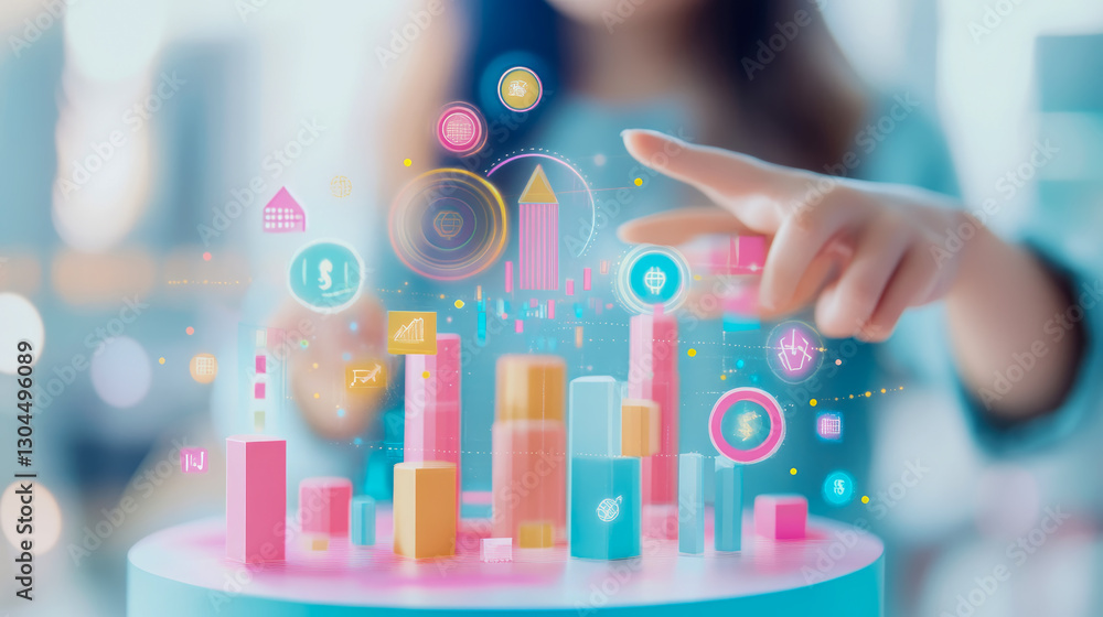 Poster interactive analytics: holographic data presentation for future insights