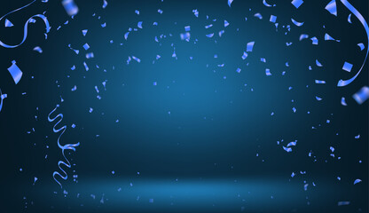 Abstract Shining blue background with lighting effect. Vector illustration for your design.