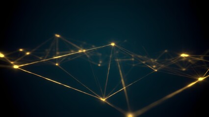 Dynamic network connections digital space abstract visuals high-tech environment close-up perspective technology concept