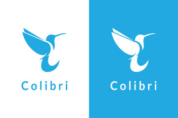 colibri logo icon vector illustration