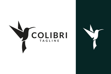 colibri logo icon vector illustration
