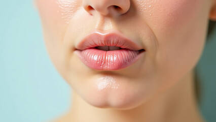 Fototapeta premium exfoliate lips regular scrubs smoother softer skin texture immediately