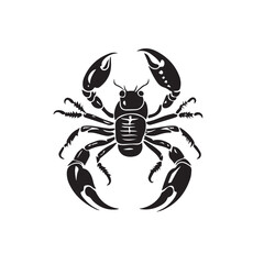 vector scorpion silhouette