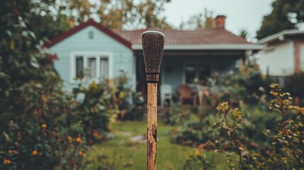 Intelligent cane featuring an integrated SOS button that links to emergency services