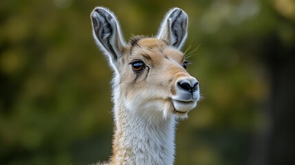 Fototapeta premium Closeup Portrait Of A Young Deer