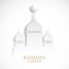 Elegant minimal background for Ramadan Kareem 