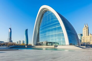 Copenhagen, Denmark's modern architecture features a prominent display of lines and perspective