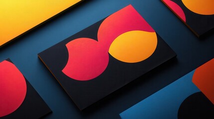 A vibrant mockup of a flyer or postcard design, featuring bold colors and a captivating image, poised to grab attention and deliver a message effectively.