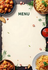 Food menu Perfect for Restaurants, Cafes, hotel, and Takeaway Menus template