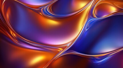 Abstract Fluid Art: Vibrant Hues and Dynamic Flows