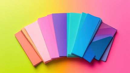A sleek Pantone Card Mockup, its vibrant colors ready to showcase your brand is palette.