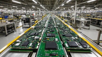 High-Tech Manufacturing: Circuit Board Assembly Line