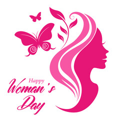 International Women's Day Vector illustration of diverse cartoon women