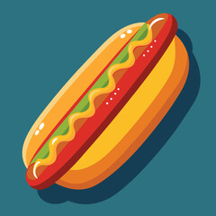 hot dog vector