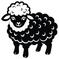 Vector Sheep Illustration for Merchandise