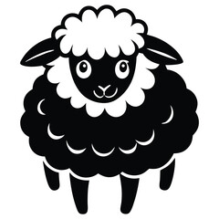 Decorative Sheep with Textured Wool Design