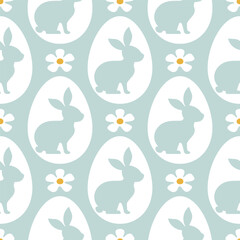  Easter seamless pattern.Spring easter pattern for wrapping paper, textile, wallpaper.