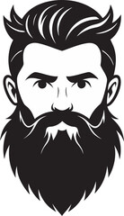 Beard logo icon vector illustration
