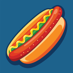 hot dog vector
