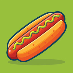 hot dog vector