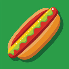 hot dog vector