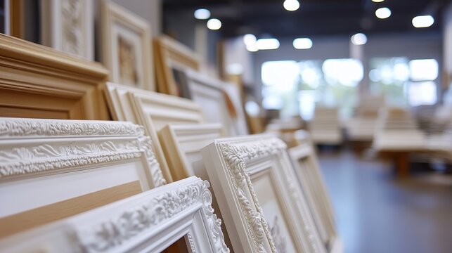 A pristine white frame, a blank canvas for your creative masterpiece, poised to capture your cherished memories or showcase your latest artwork.