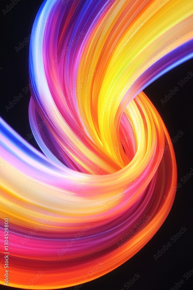 Poster dynamic color swirls create mesmerizing visual art digital space graphic design vibrant environment 