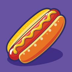 hot dog vector