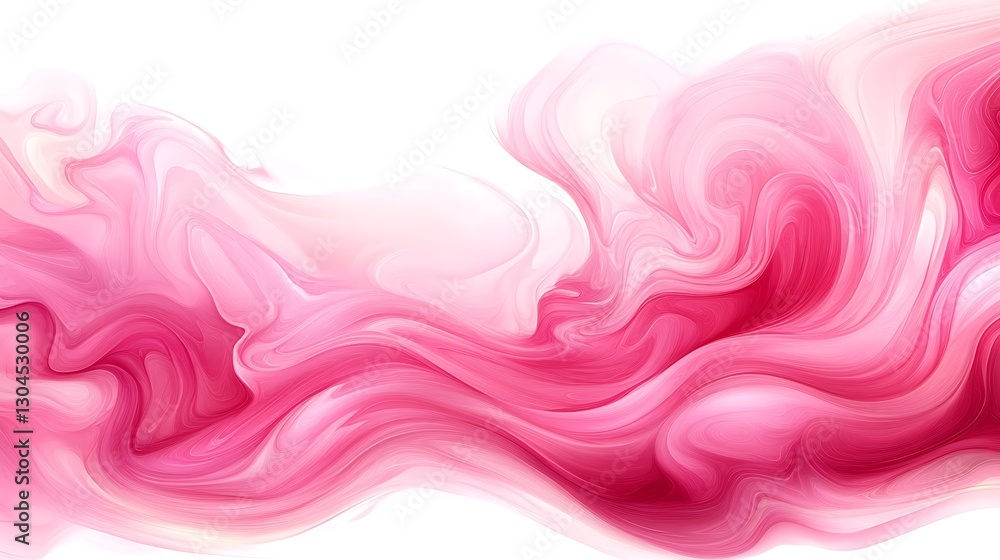 Poster abstract pink and white gradient flow design with smooth transitions