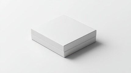 Fototapeta premium A sleek, minimalist software box mockup, featuring a clean, modern design, is presented against a white backdrop.